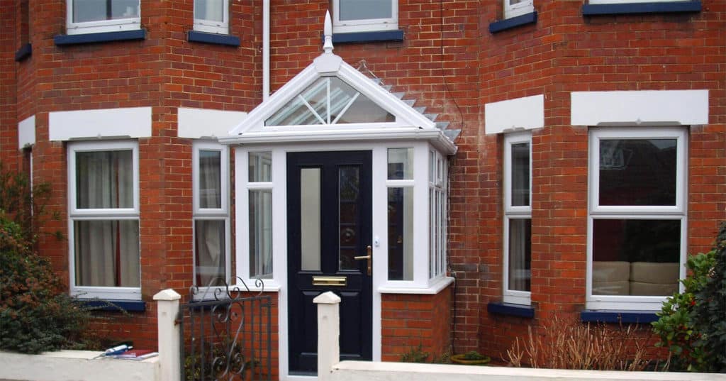 front porch with windows